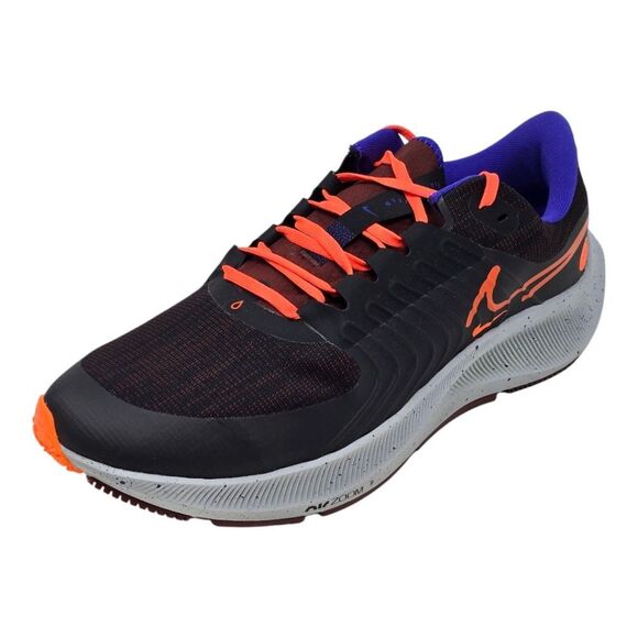 Nike Air Zoom Pegasus 38 Shield Black Total Orange DC4073 003 Running Mens Sizes - Picture 2 of 7